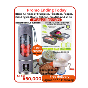 Rechargeable Blender - 3in1 Combo PROMO