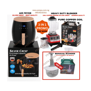 Air Fryer & Heavy Duty Blender  3in1 Compo
