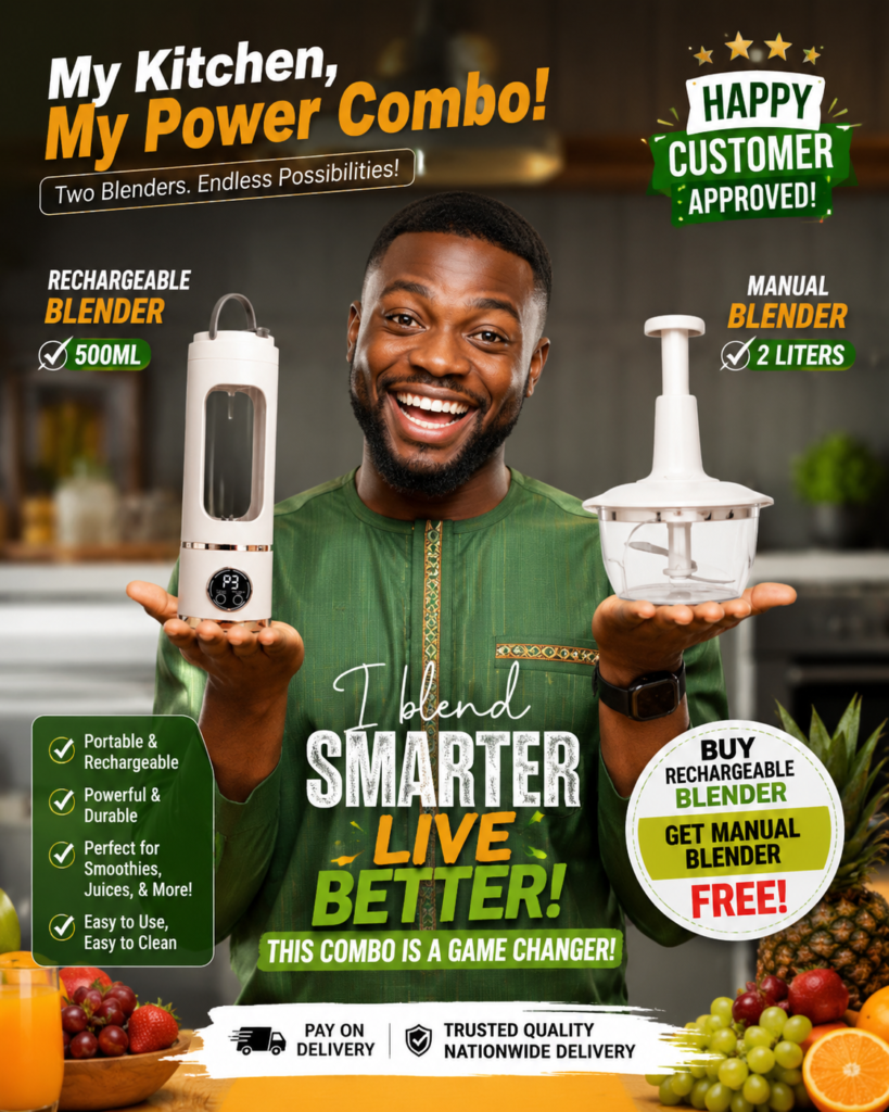 Rechargeable blender combo happy customer